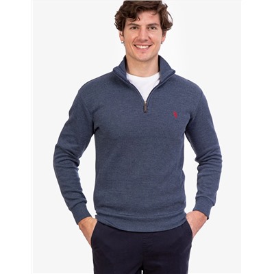 QUARTER ZIP SWEATER