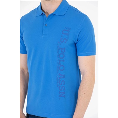 Erkek Saks Polo Yaka Tişört