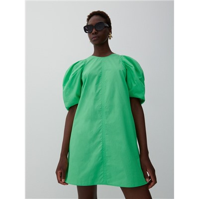 Cotton rich mini dress