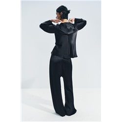 ZW COLLECTION ASYMMETRIC SATIN TROUSERS