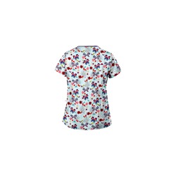 Happy Scrubs® Oh Happy Day Amazing Aqua Print Scrub Top