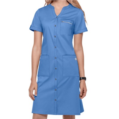 UA Butter-Soft STRETCH Button Up Shirt Scrub Dress