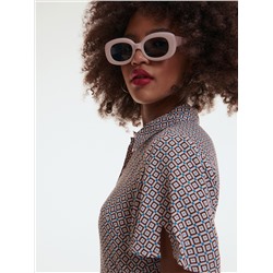 EcoVero™ Gemusterte Bluse
