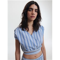 Crop Top mit Bindedetail