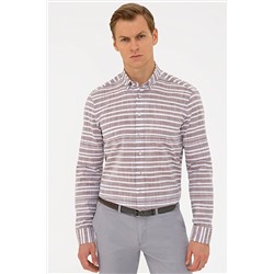 Pierre Cardin Kahverengi Slim Fit Gömlek G021GL004.000.1294522