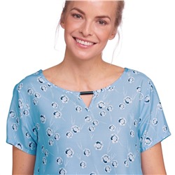 Damen Bluse mit elastischem Saumbündchen