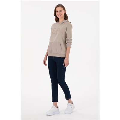 Kadın Taş Kapüşonlu Sweatshirt
