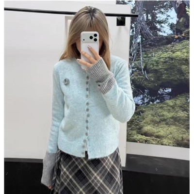 Элегантный мягкий вязаный кардиган