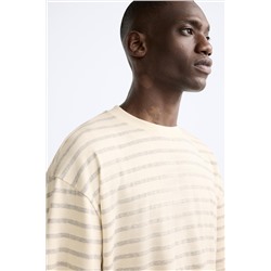 CAMISETA BOXY FIT RAYAS