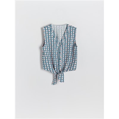Gemusterte Bluse