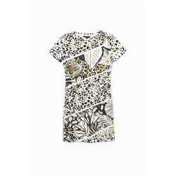 Vestido corto pichi animal print