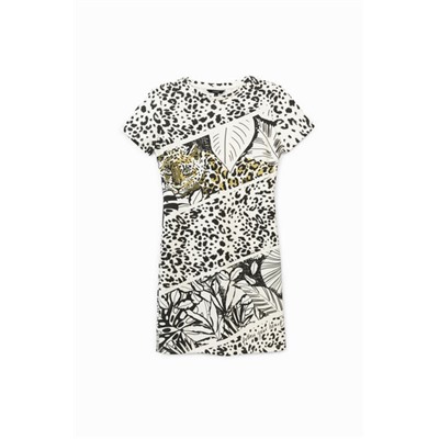 Vestido corto pichi animal print