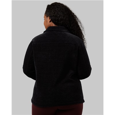 Clearance 80 WOMEN'S VELVET SHERPA-LINED SHIRT JACKET