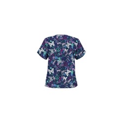UA Pop Art Navy Scrub Top