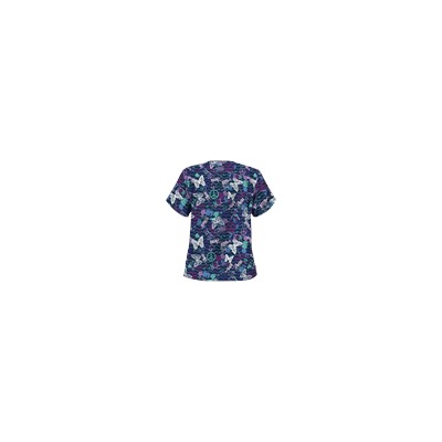 UA Pop Art Navy Scrub Top