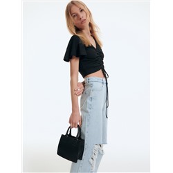 Crop Top aus Jersey