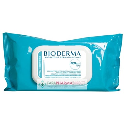 Bioderma ABCDerm H2O Lingettes Dermatologique 60 lingettes