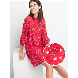 V-back shift dress