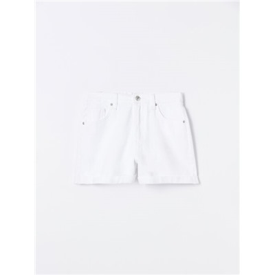 MOM FIT DENIM SHORTS