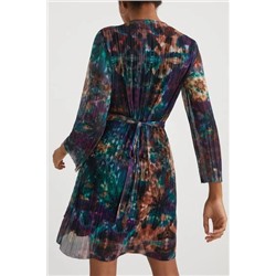 Vestido corto plisado arty