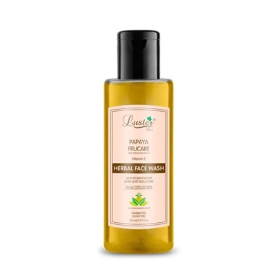 LUSTER Papaya Frucare Herbal Face Wash Гель для умывания с зкстрактом папайи и витамином C 110мл