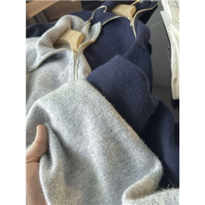 Женский шерстяной свитер с косой молнией на горловине ICICL*E ОРИГИНАЛ!