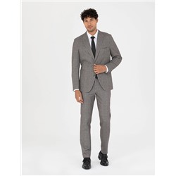 Kahverengi Ex. Slim Fit Takım Elbise