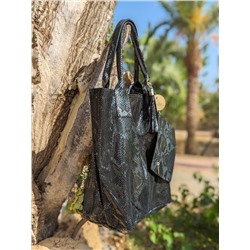 BDA · 6180 Negro+PELLE - Shopper PITON NEGRO АКЦИЯ