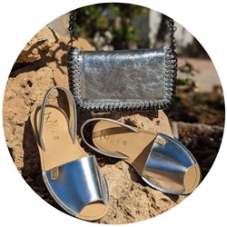 AB. Zapatos 3204 plat+Pelle CANDELA plata АКЦИЯ