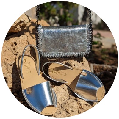 AB. Zapatos 3204 plat+Pelle CANDELA plata АКЦИЯ