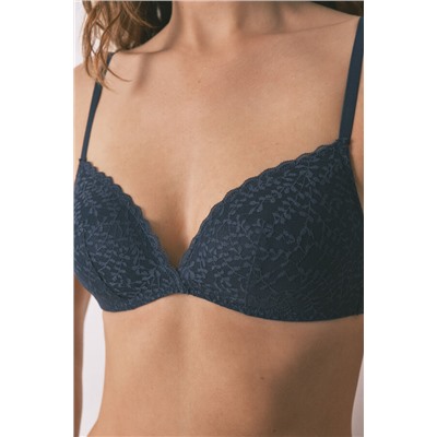 Sujetador CHARMING relleno encaje azul