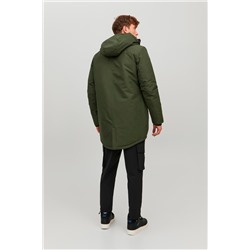 Parka con capucha Verde oscuro
