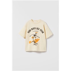 CAMISETA ESQUELETO SURF