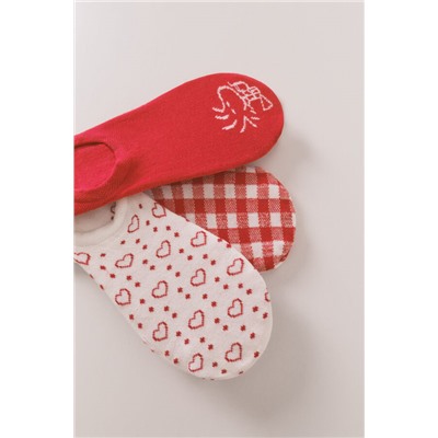 Pack 3 calcetines invisibles algodón Snoopy