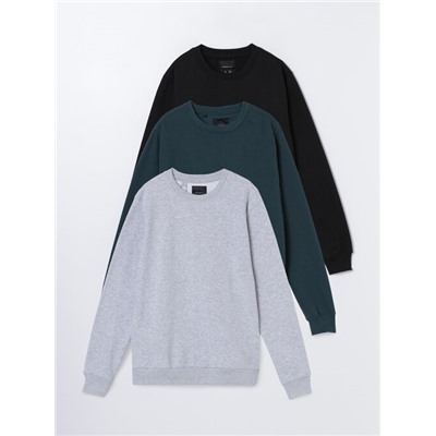 PACK OF 3 BASIC SWEATSHIRTS