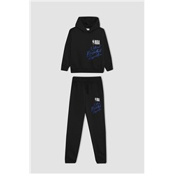 Defacto Erkek Çocuk NBA Wordmark Sweatshirt Eşofman Altı 2'li Takım B3016A823WN