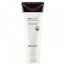 MIZON SNAIL SILKY DEEP CLEANSING FOAM Глубокоочищающая пенка для умывания с муцином улитки 150мл