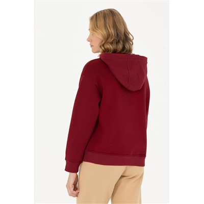 Kadın Bordo Sweatshirt