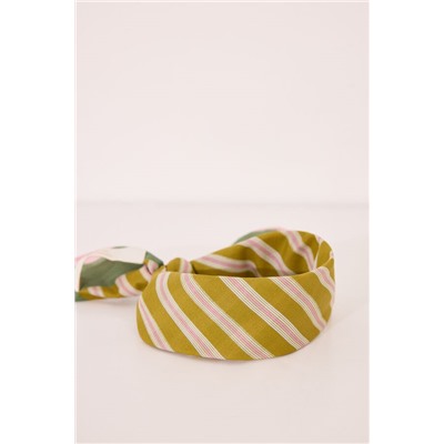 Pañuelo para cuello rayas verde
