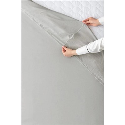 King Size Lastikli %100 Pamuk Penye Çarşaf