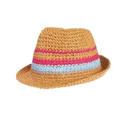 Crochet Straw Fedora