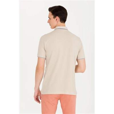 Erkek Taş Basic Polo Yaka Tişört