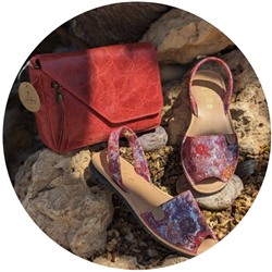 Ab.Zapatos 320-8 Hojas Rojas+Pelle 11/03 granate