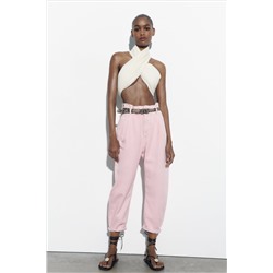 Z1975 BAGGY HIGH-WAIST PAPERBAG JEANS WITH BELT