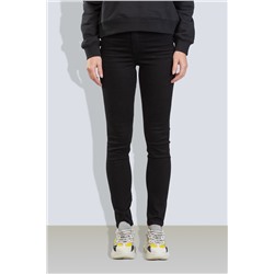 Vaquero skinny de tiro alto Negro