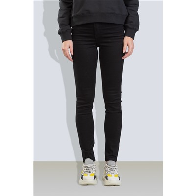 Vaquero skinny de tiro alto Negro