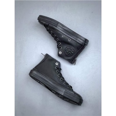 Повседневные кожаные кроссовки Convers*e Chuck 70-х годов в функциональном стиле на молнии с высоким берцем