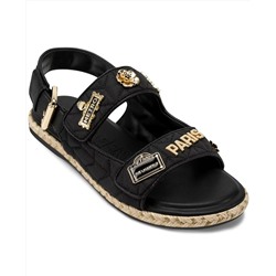 KARL LAGERFELD PARIS Women's Charlay Rue Pins Espadrille Flat Sandals
