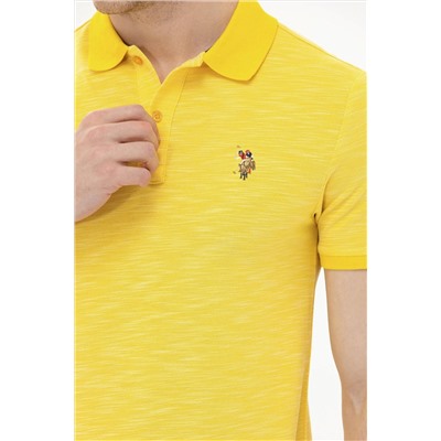 Erkek Koyu Sarı Polo Yaka Tişört
