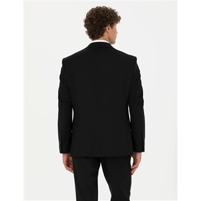 Siyah Slim Fit Takım Elbise